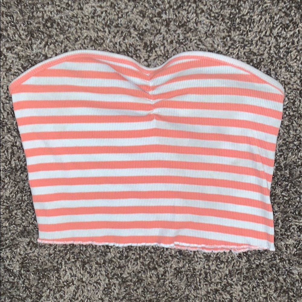 Pacun pink striped tube top
